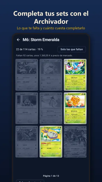 Escáner de cartas Pokémon gratis