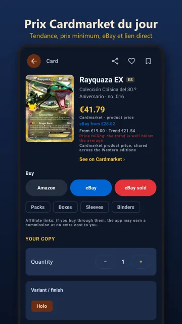 Scanner de cartes Pokémon gratuit