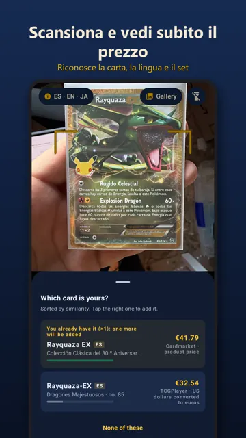 Scanner di carte Pokémon gratis