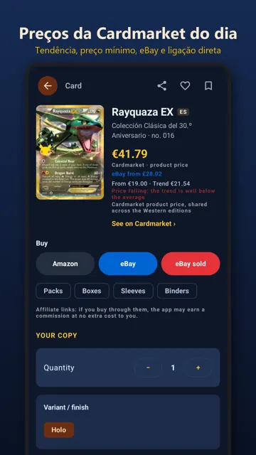 Scanner de cartas Pokémon grátis